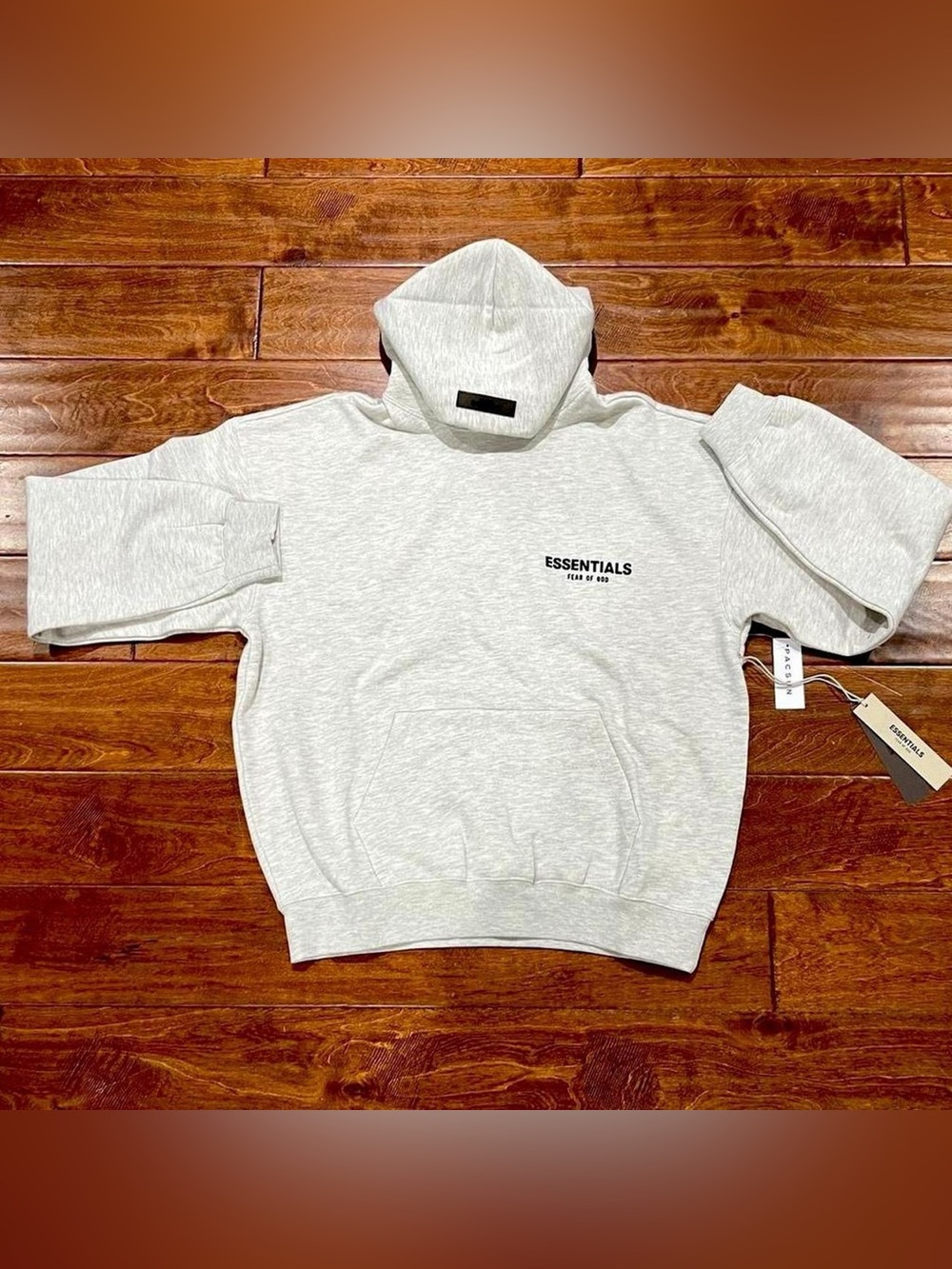 Essentials Men's Light Gray Pullover Hoodie